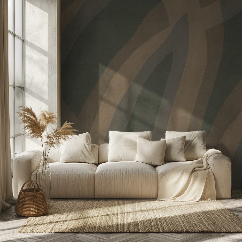 Neutrales abstraktes Aquarell 0002 | Tapete