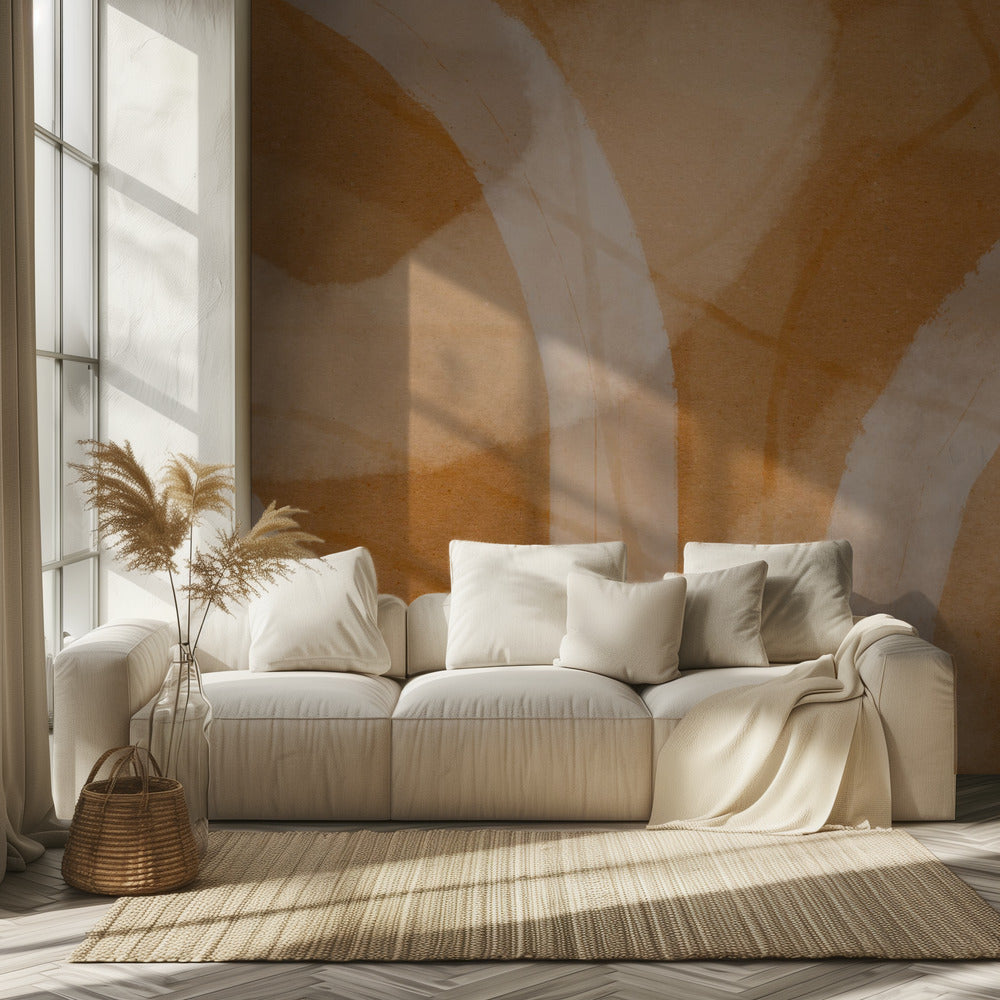 Neutrales abstraktes Aquarell 0001 | Tapete