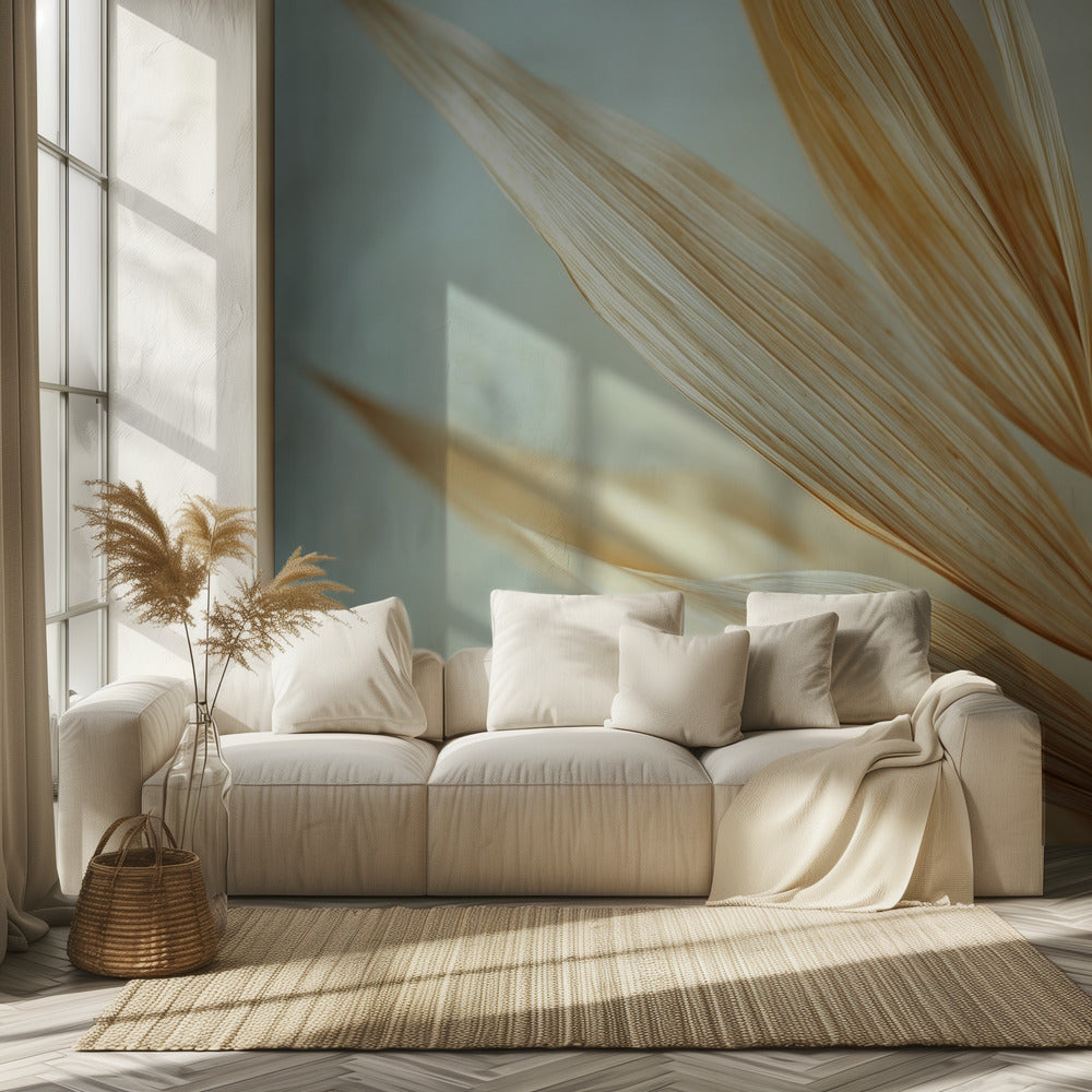 Goldene Blätter Harmonie | Tapete