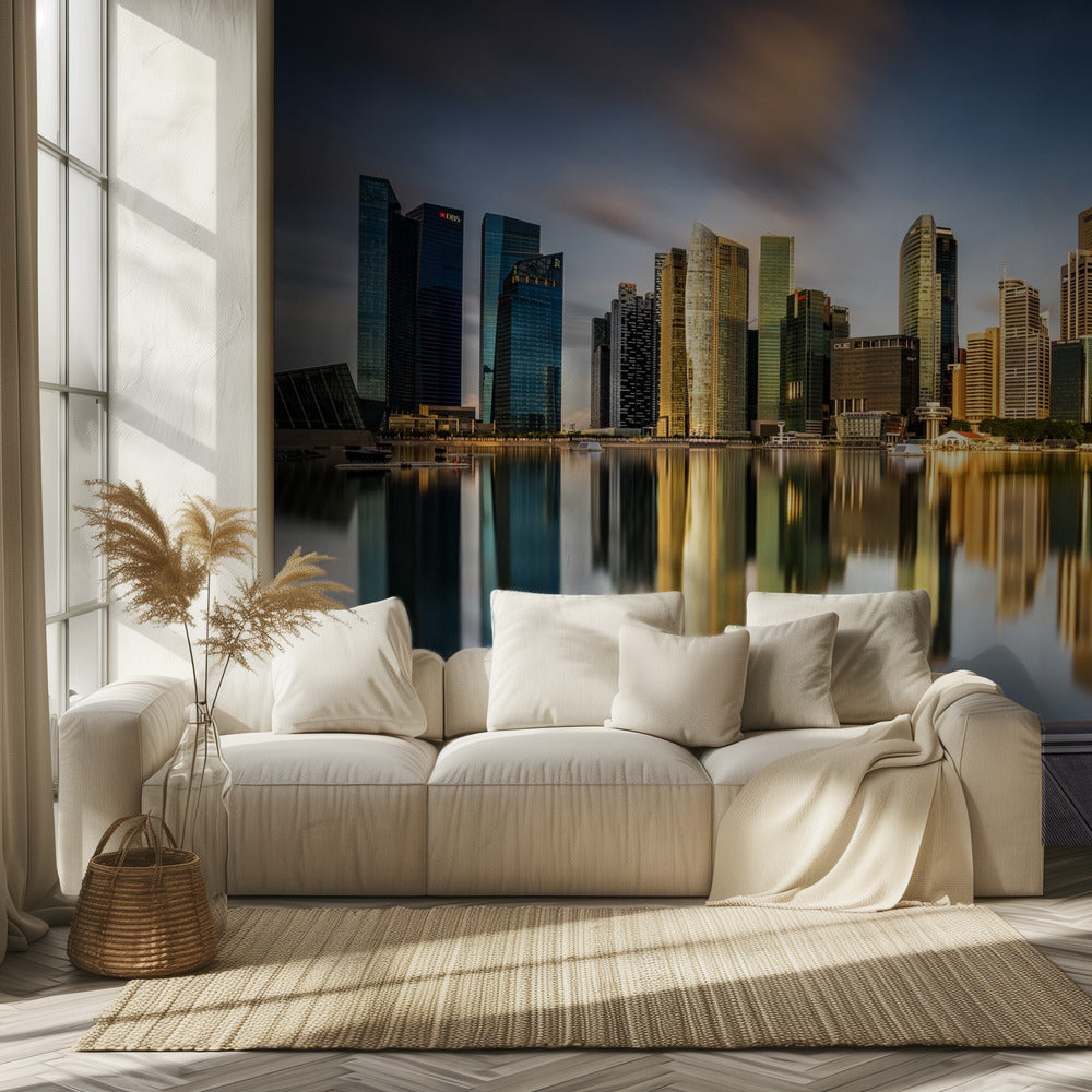 Goldener Morgen in Singapur | Hintergrundbild