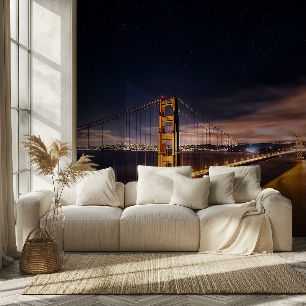 Golden Gate zu den Sternen | Hintergrundbild