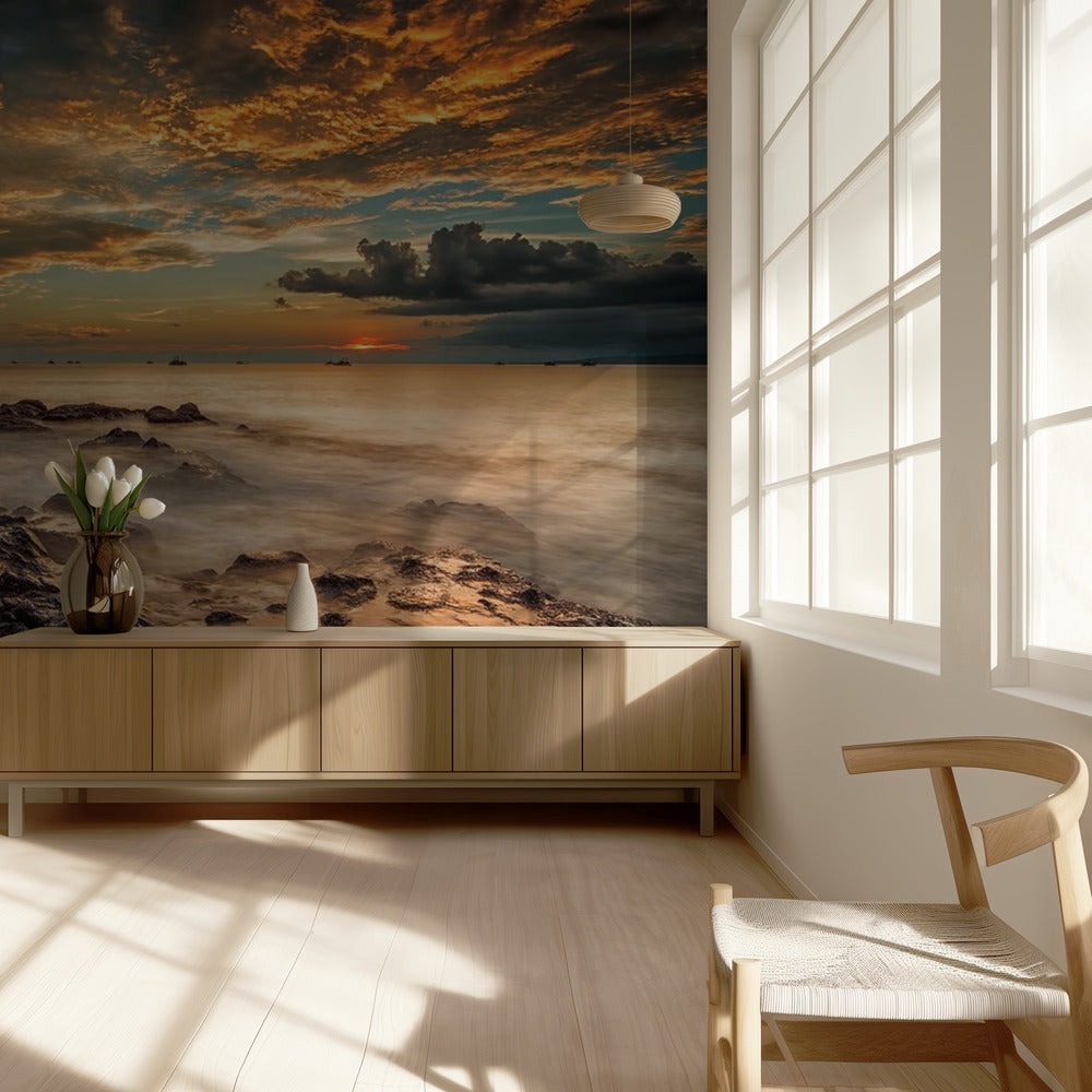 Wütender Strand | Tapete