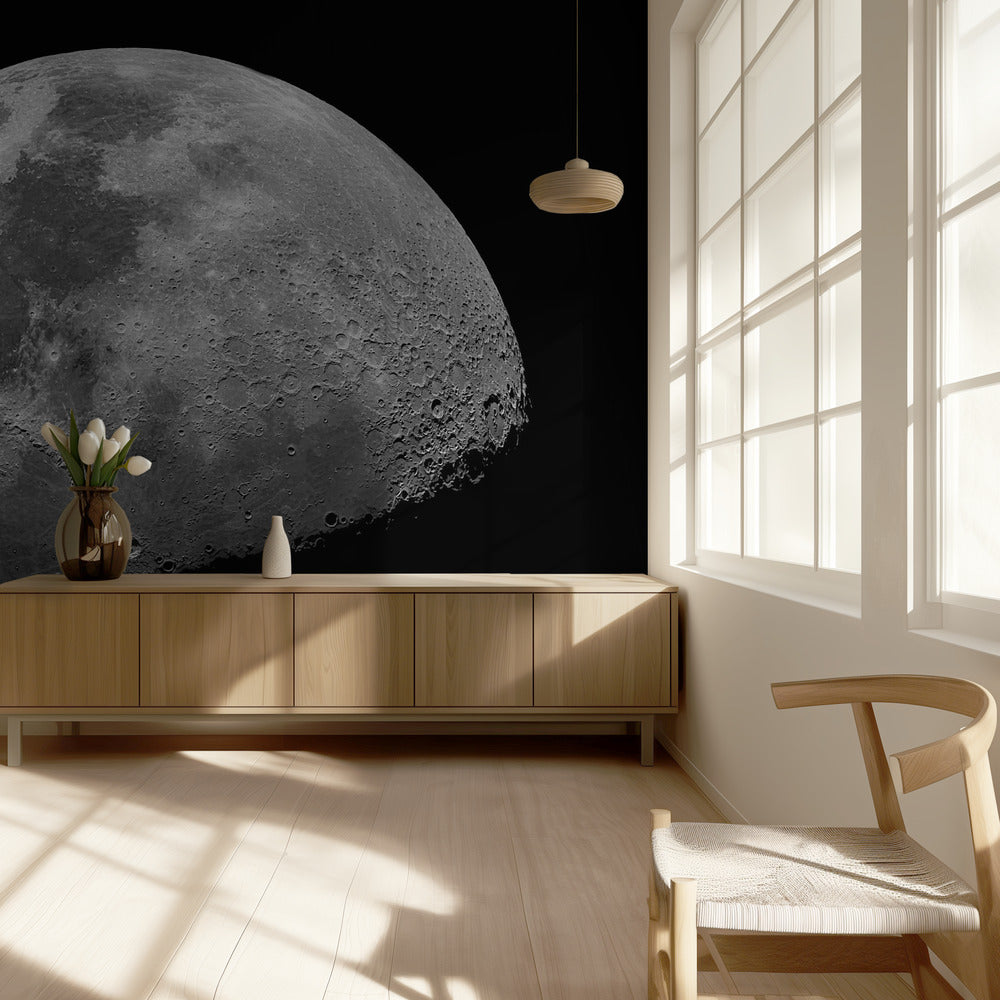 Oh, sieh dir den Mond an, er scheint dort oben | Hintergrundbild