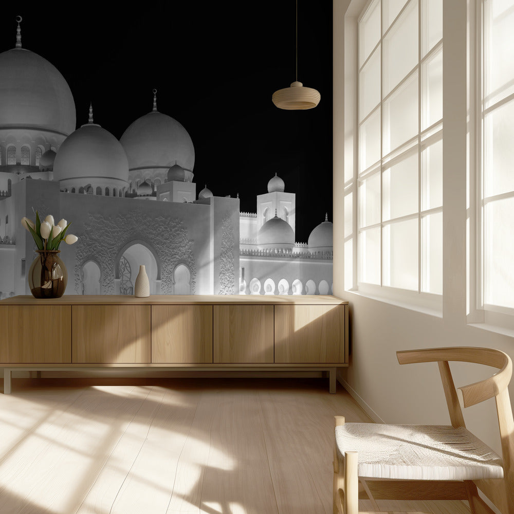 Licht der Großen Moschee von Abu Dhabi | Hintergrundbild