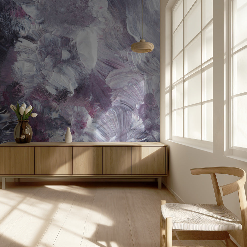 Florale impressionistische Pinselstriche | Tapete