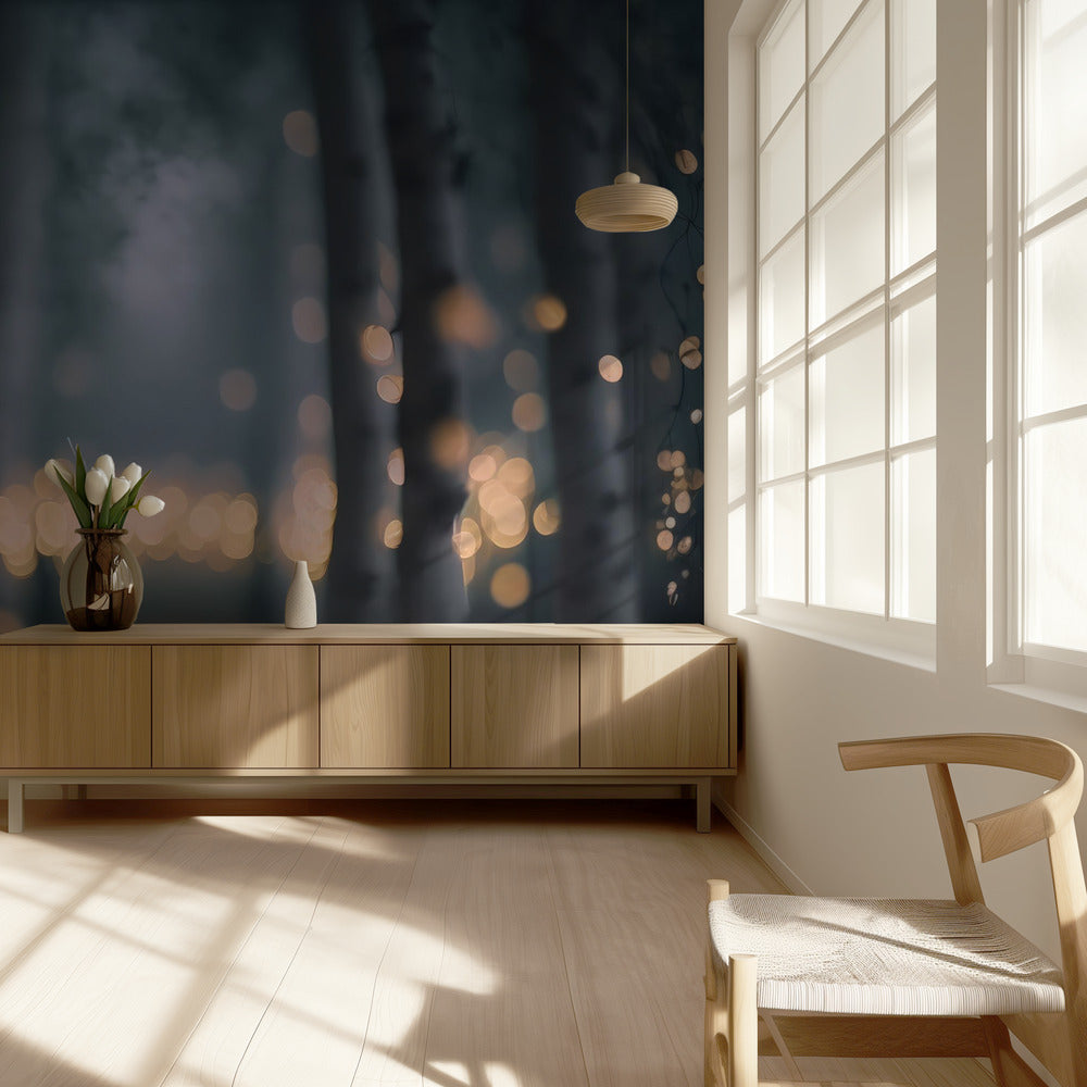 Verzauberter leuchtender Wald | Tapete