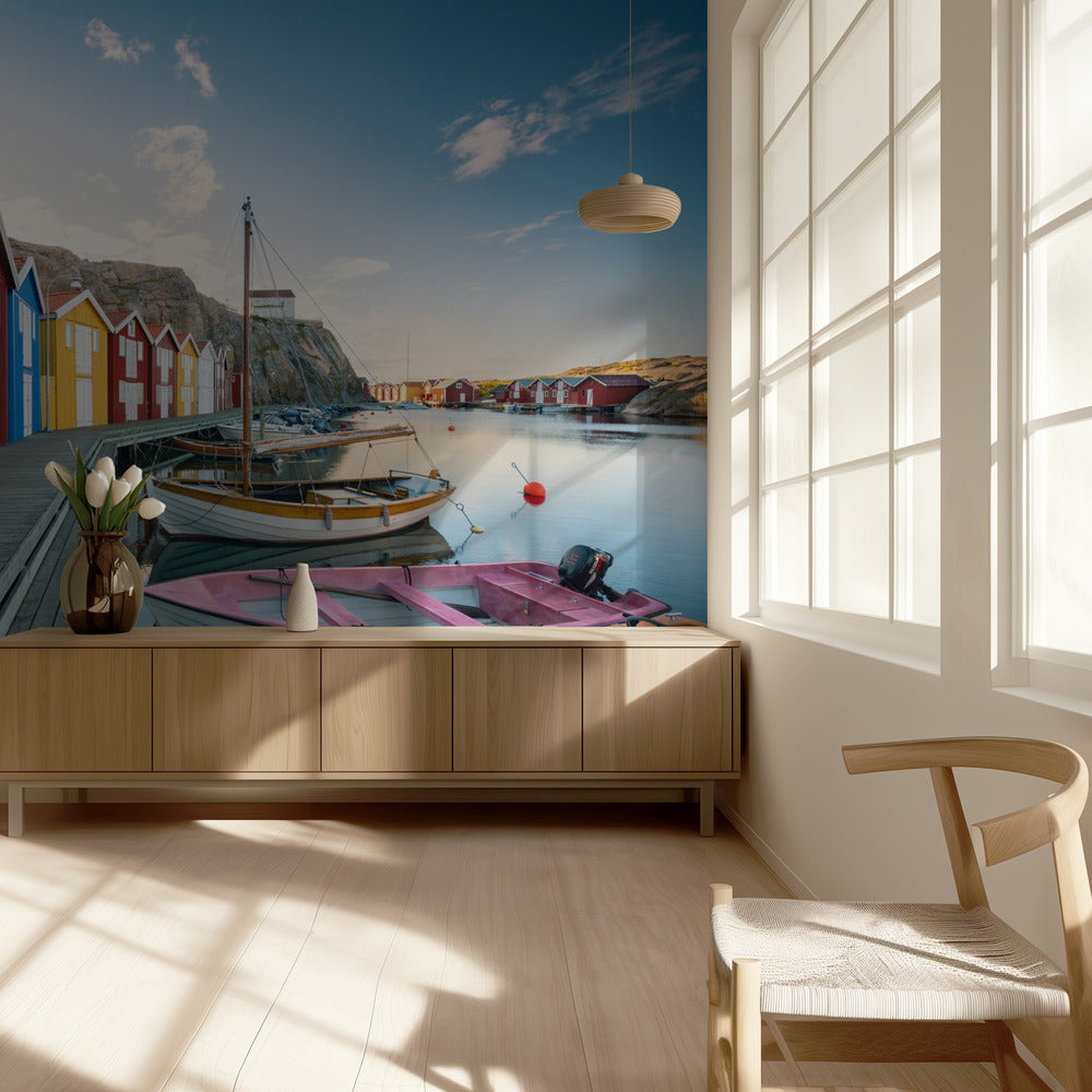 Farbiger Hafen | Tapete