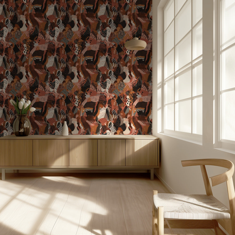 Purpurrotes Mosaik | Tapete