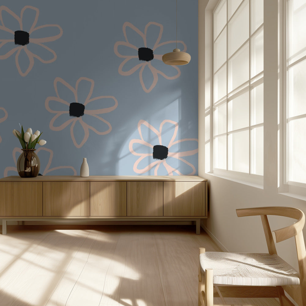Kräftige Blumen | Tapete