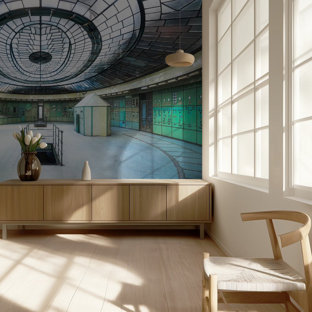 Verlassener Art-Deco-Kontrollraum | Tapete