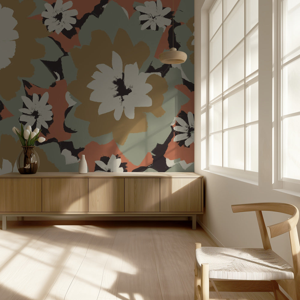 Kräftige Blumensymphonie | Tapete