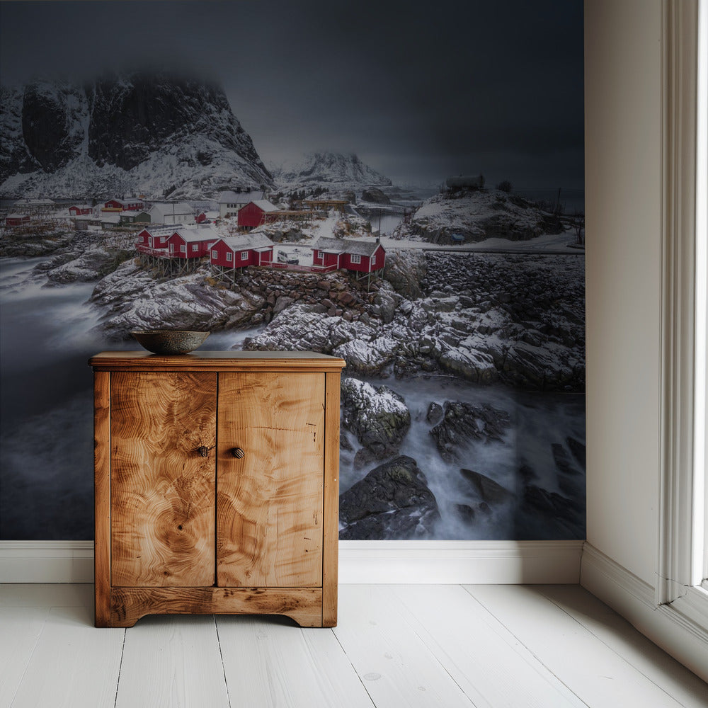 Winter Lofoten-Inseln | Tapete