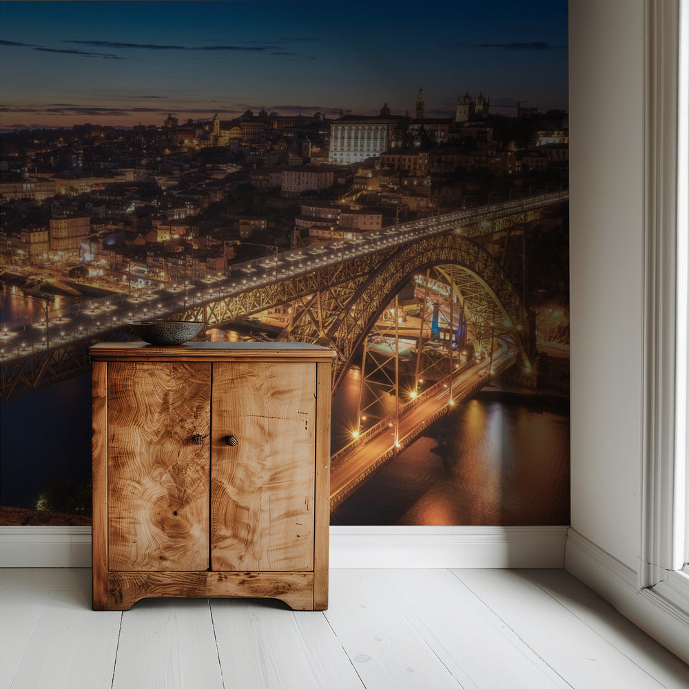 Portugal - Porto Blaue Stunde | Hintergrundbild