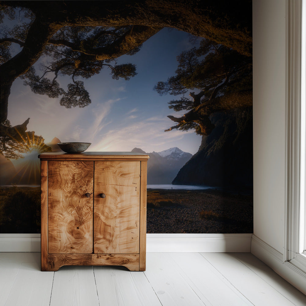 Sonniger Tag im Milford Sound | Hintergrundbild