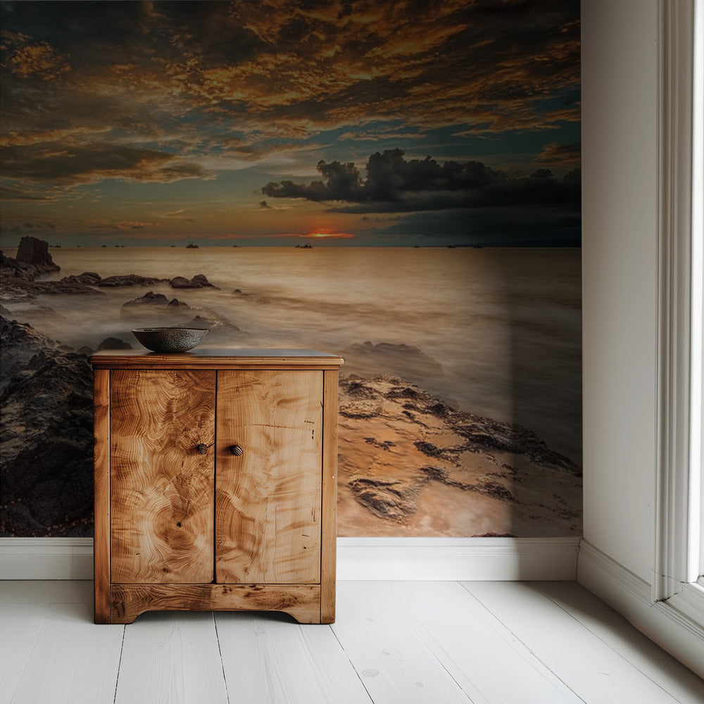 Wütender Strand | Tapete