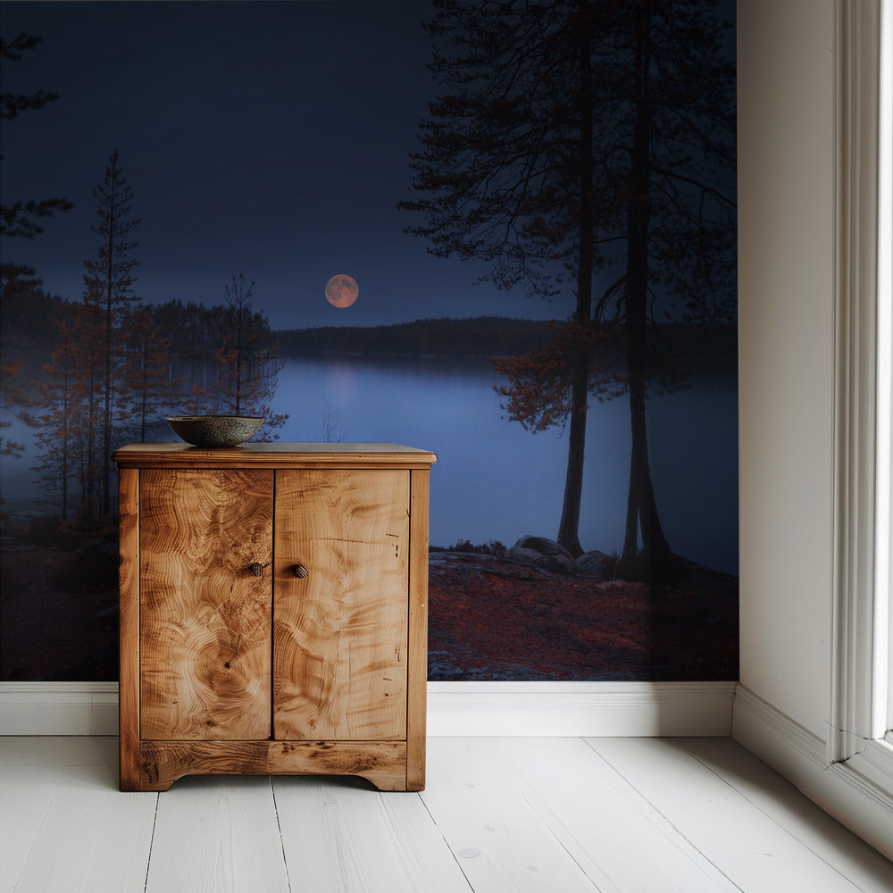 Roter Mond | Tapete