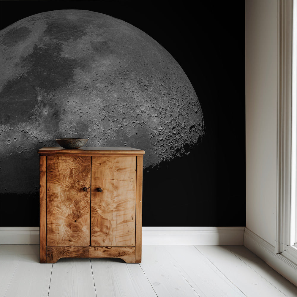 Oh, sieh dir den Mond an, er scheint dort oben | Hintergrundbild