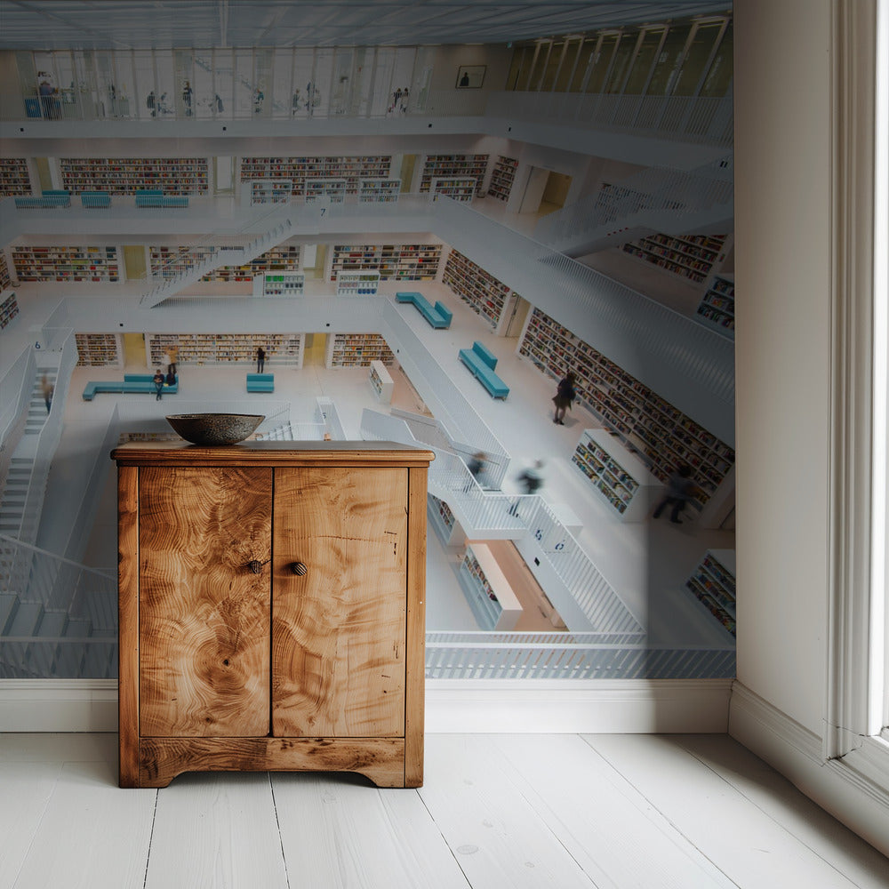 Bibliothek Stuttgart | Tapeten