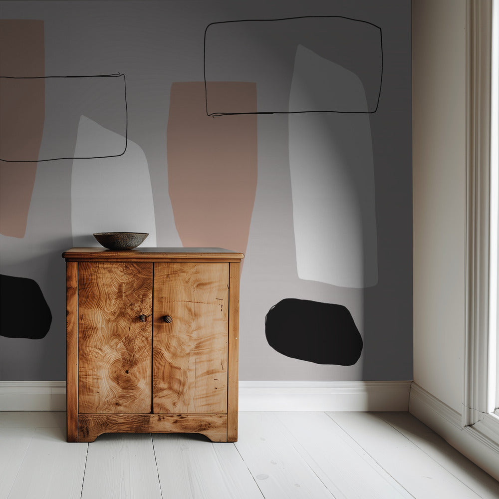 Formen und Schatten | Tapete