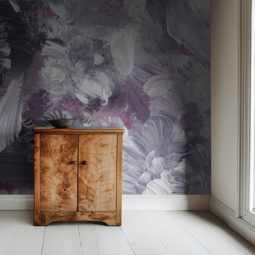 Florale impressionistische Pinselstriche | Tapete
