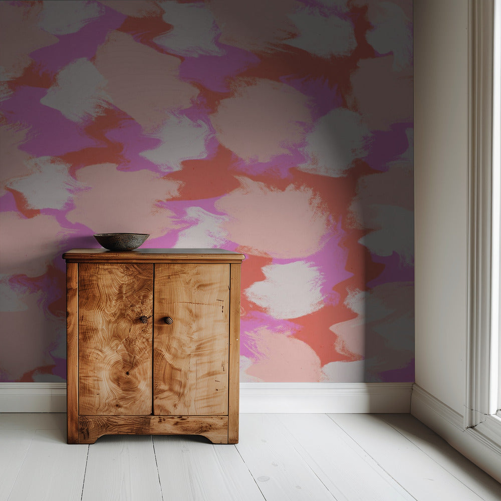 Florale Traumwellen | Tapete