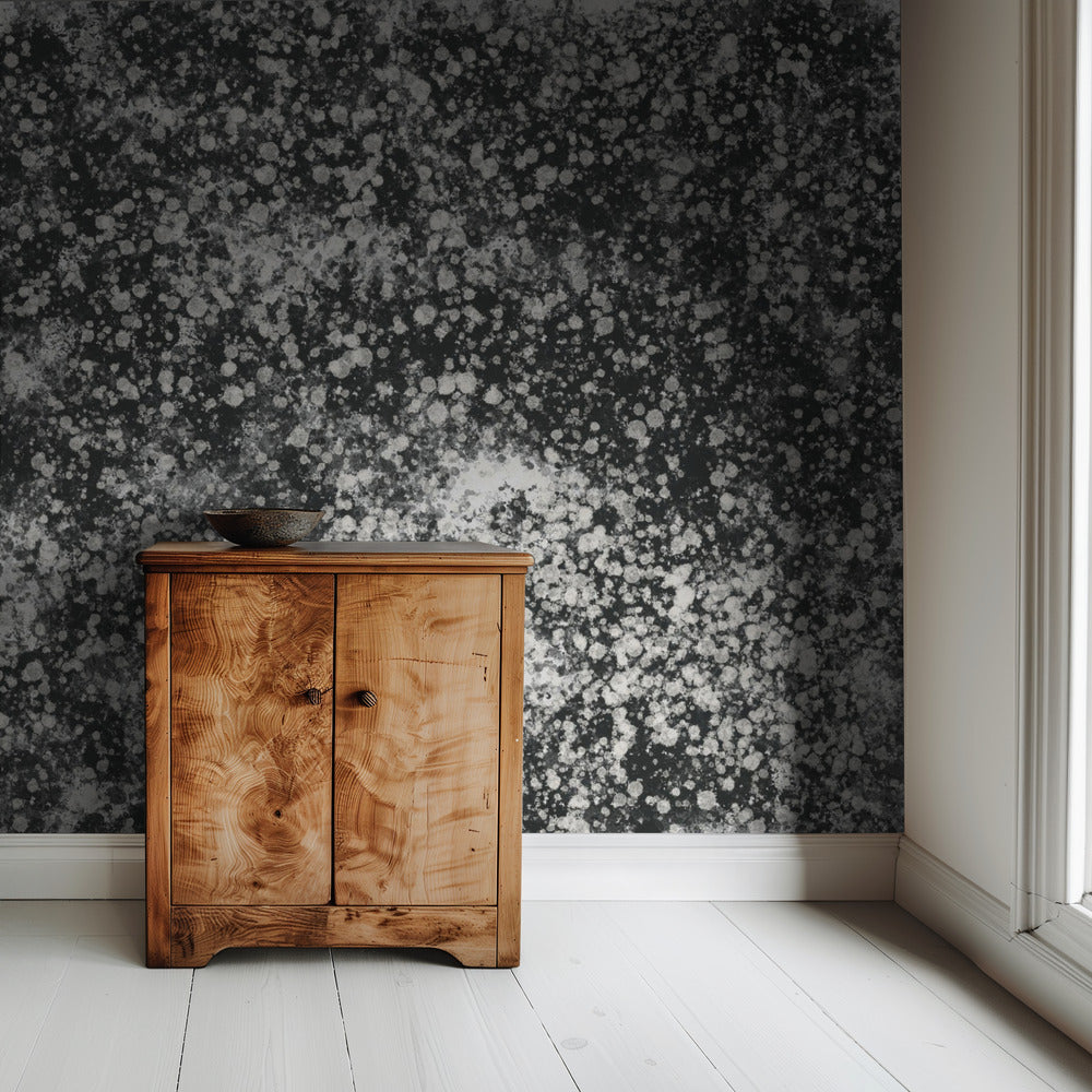 Monochromatisches Splattermuster | Tapete