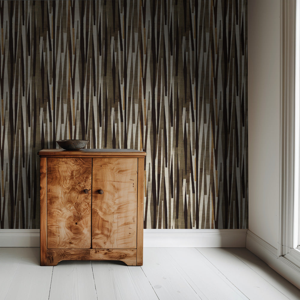 Symmetrische Streifen | Tapete
