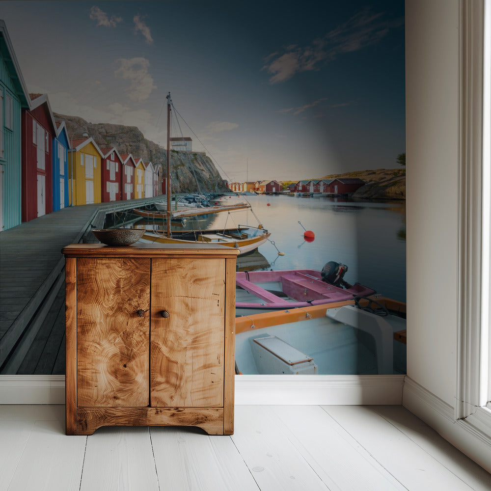 Farbiger Hafen | Tapete