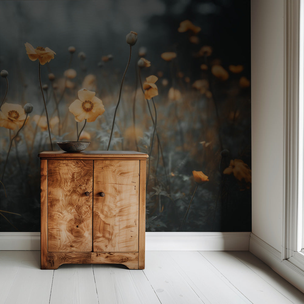 Goldener Mohntraum | Tapete