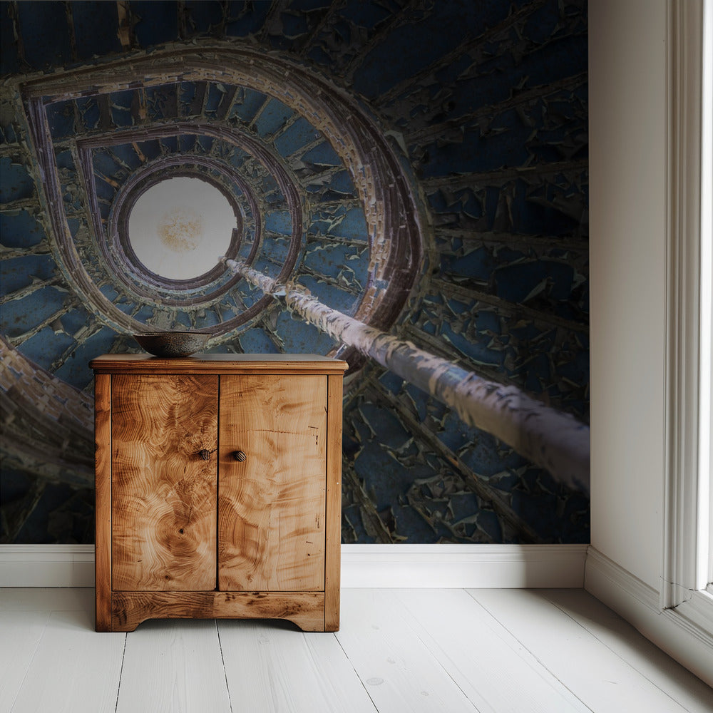 Blaue Treppe | Tapete