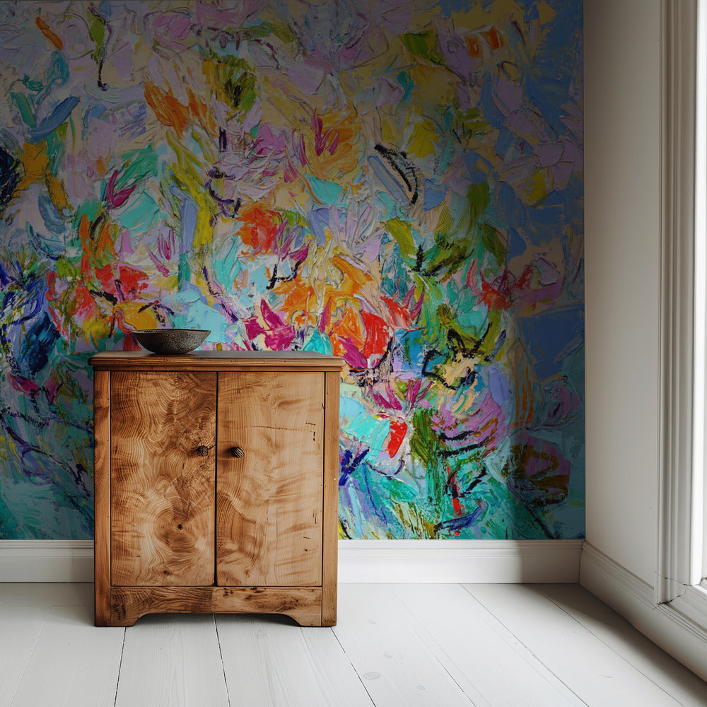Strahlende florale Harmonie | Tapete