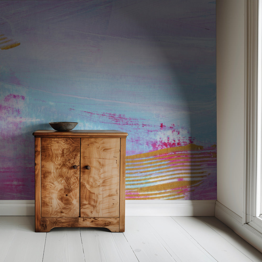 Bunte Striche Horizontal | Tapete