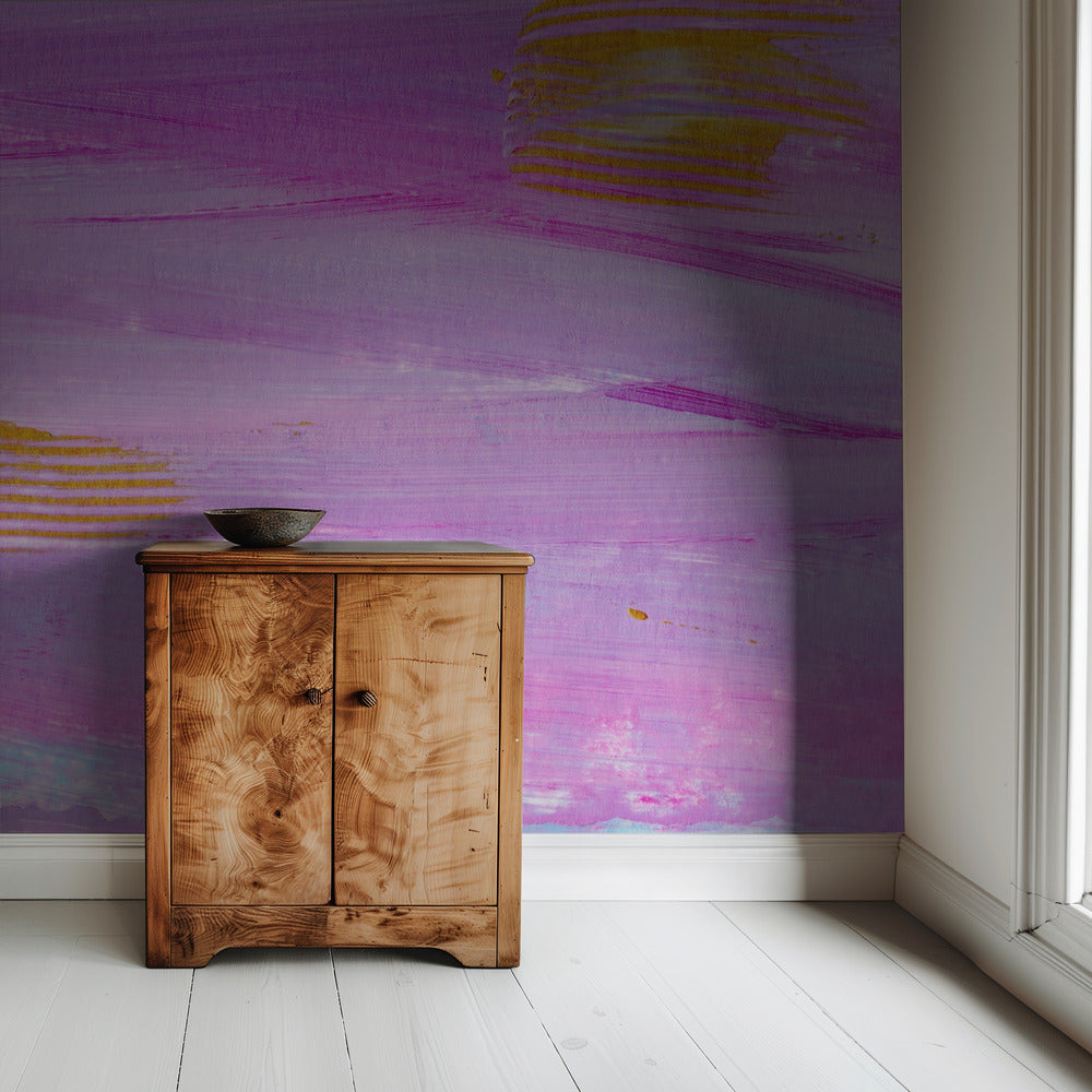 Bunte Striche Horizontal | Tapete