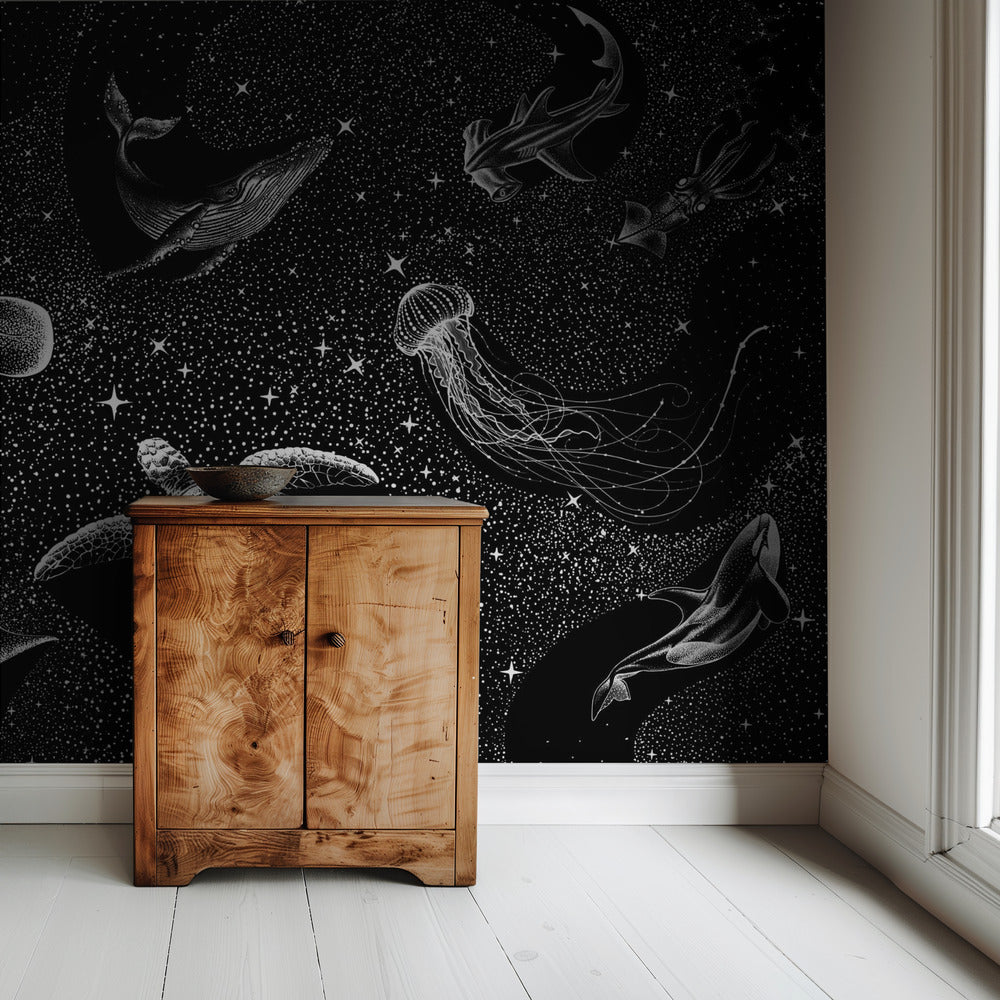 Kosmischer Ozean (Schwarze Version) | Hintergrund