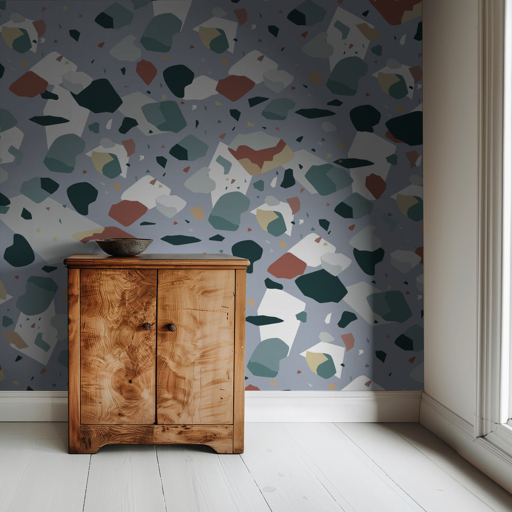Terrazzo_Blau | Tapete
