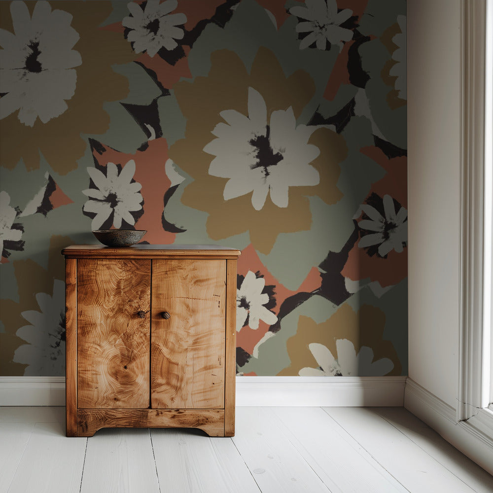 Kräftige Blumensymphonie | Tapete
