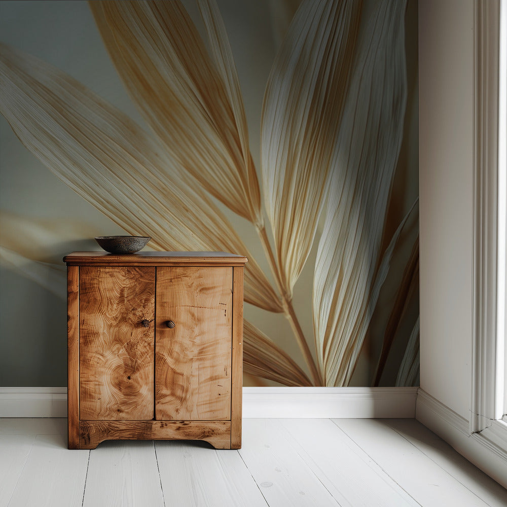 Goldene Blätter Harmonie | Tapete
