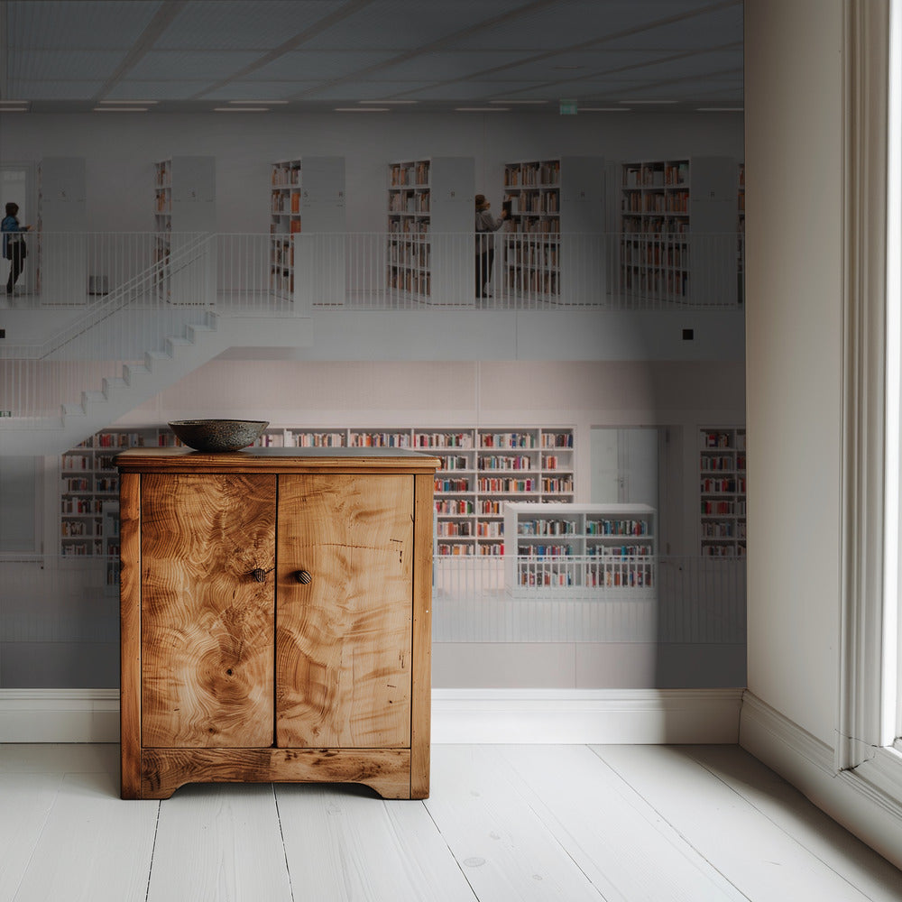 in der Bibliothek, 2014 | Tapete