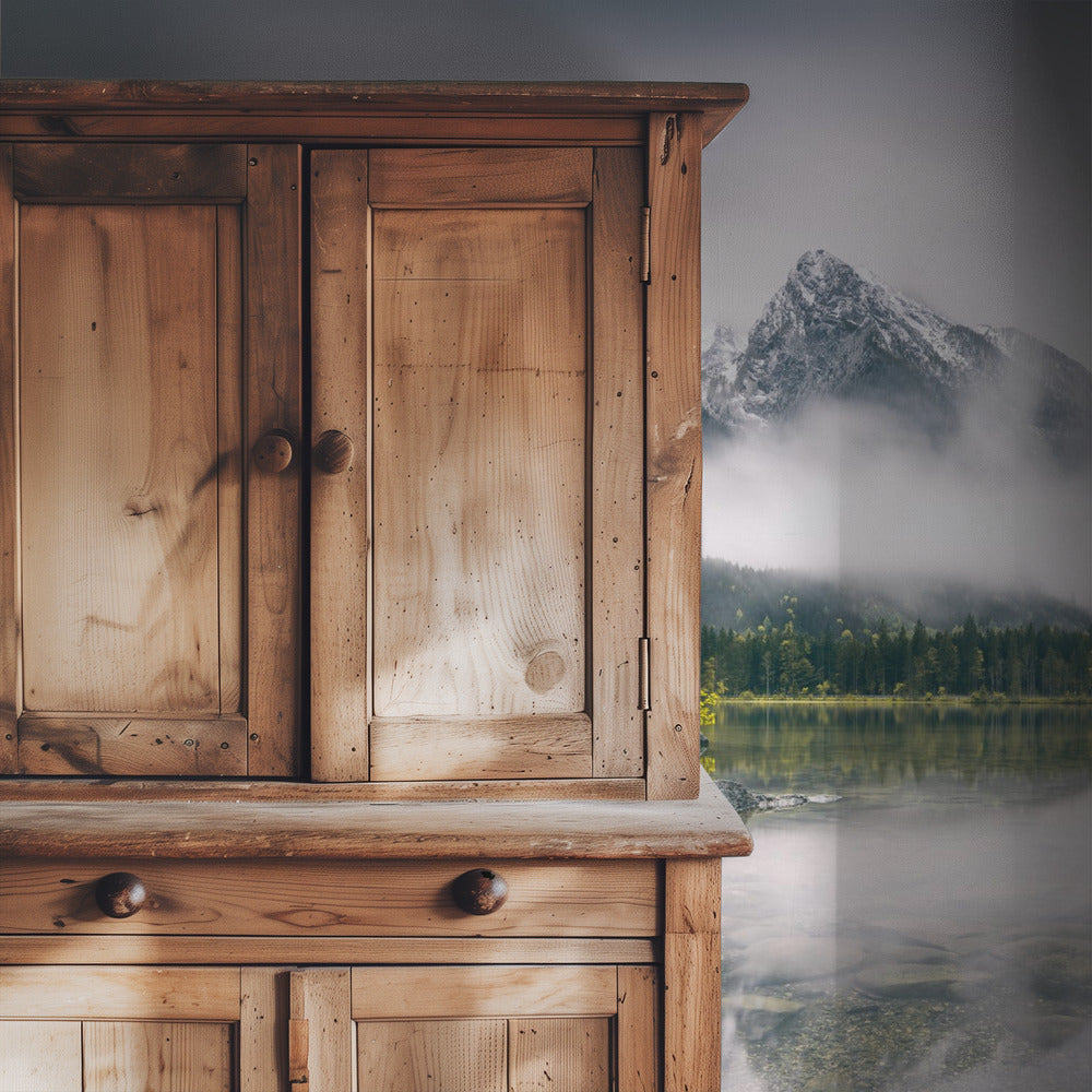 Regenmorgen am Hintersee (Bayern) | Hintergrundbild