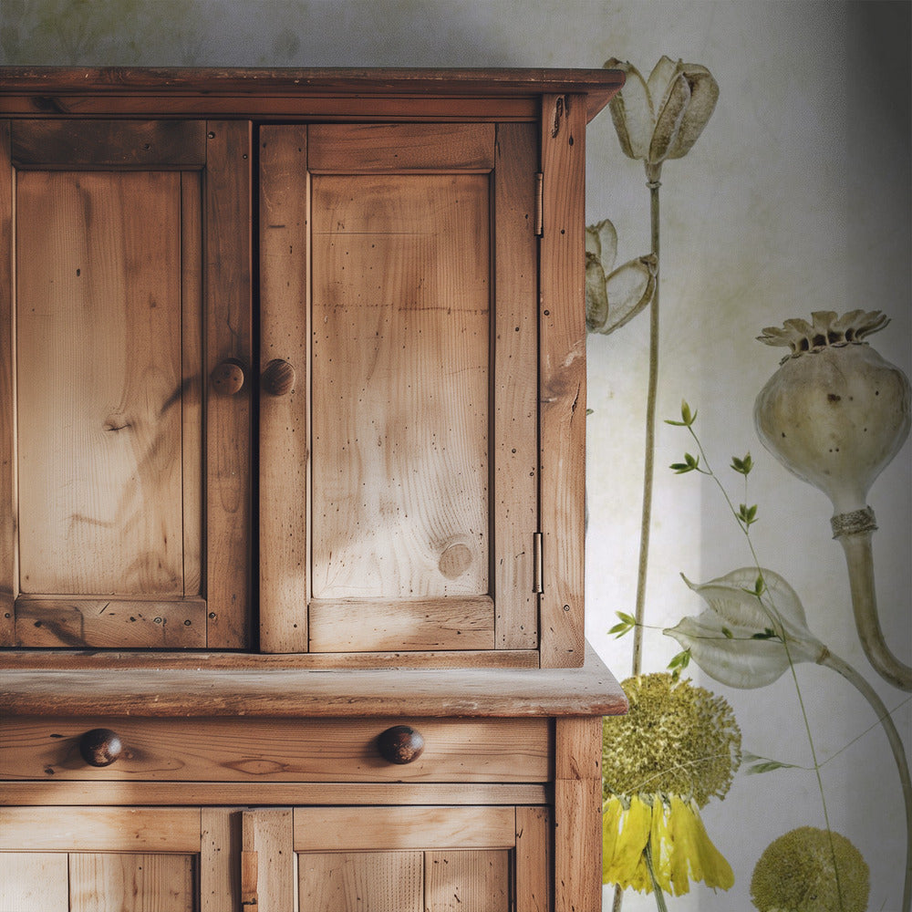 Mohn und Helenium | Tapete