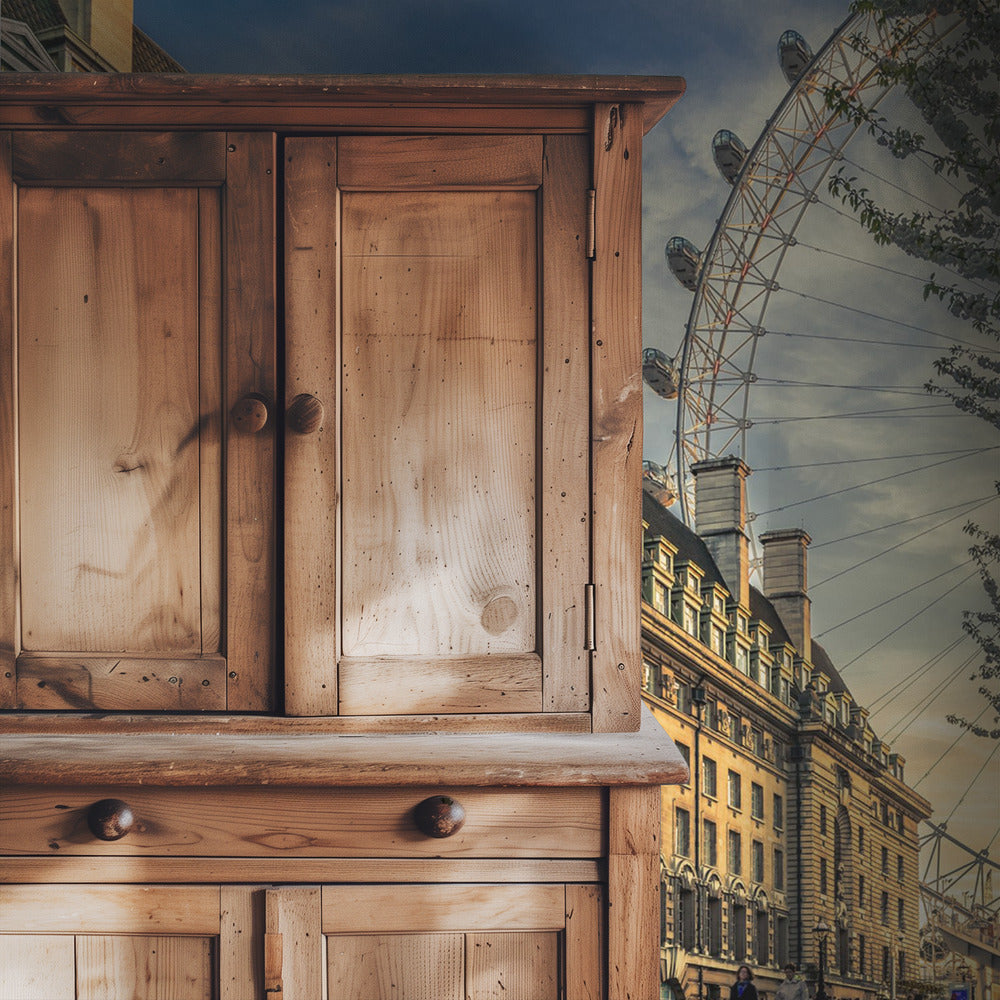 Letztes Tageslicht am London Eye | Hintergrundbild
