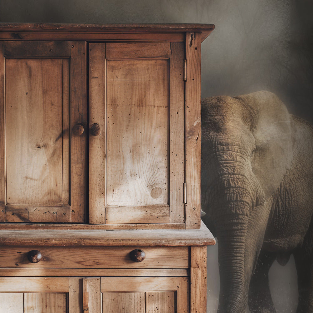 „… ein Elefant trinkt Wasser …“ | Hintergrundbild