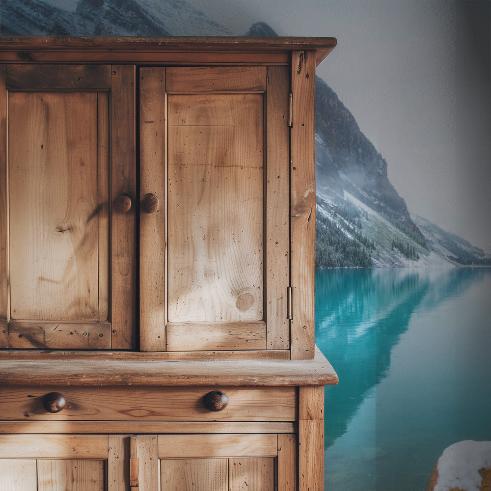 Nebliger Lake Louise | Hintergrundbild