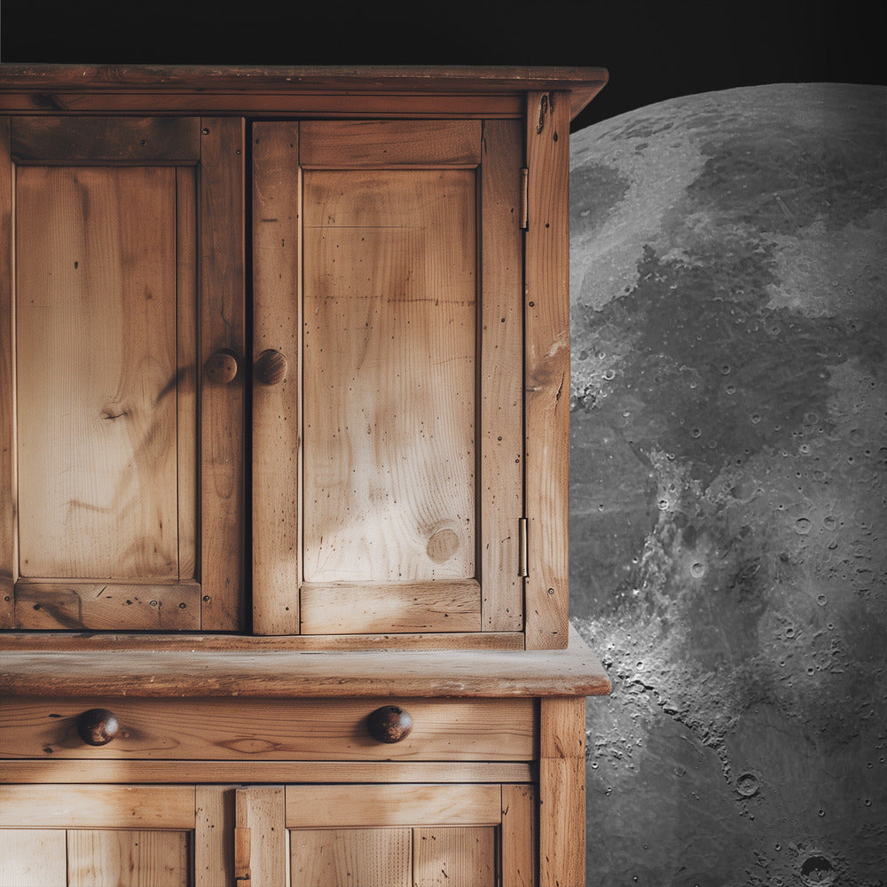 Oh, sieh dir den Mond an, er scheint dort oben | Hintergrundbild