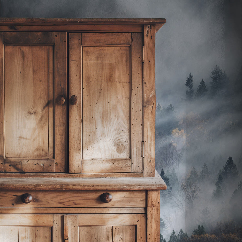 Ein Pfad im Nebel | Hintergrundbild