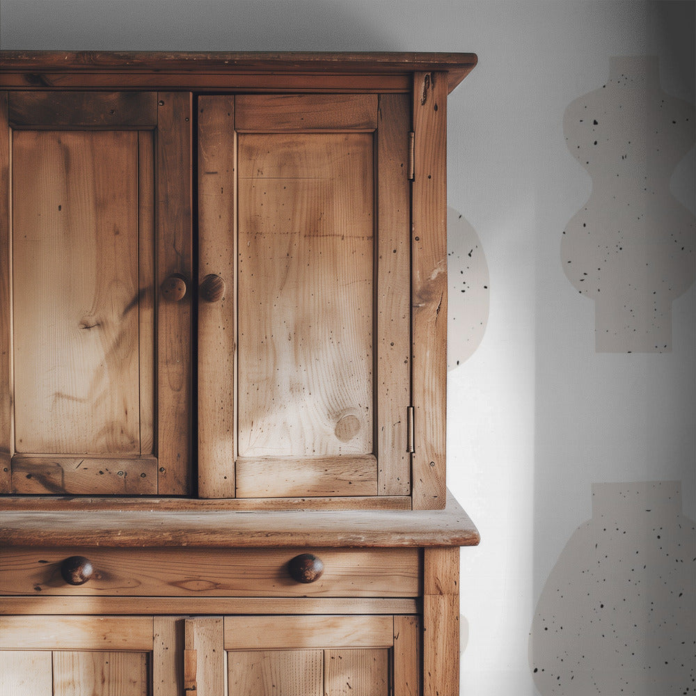 Abstrakte Vasen Beige | Tapete