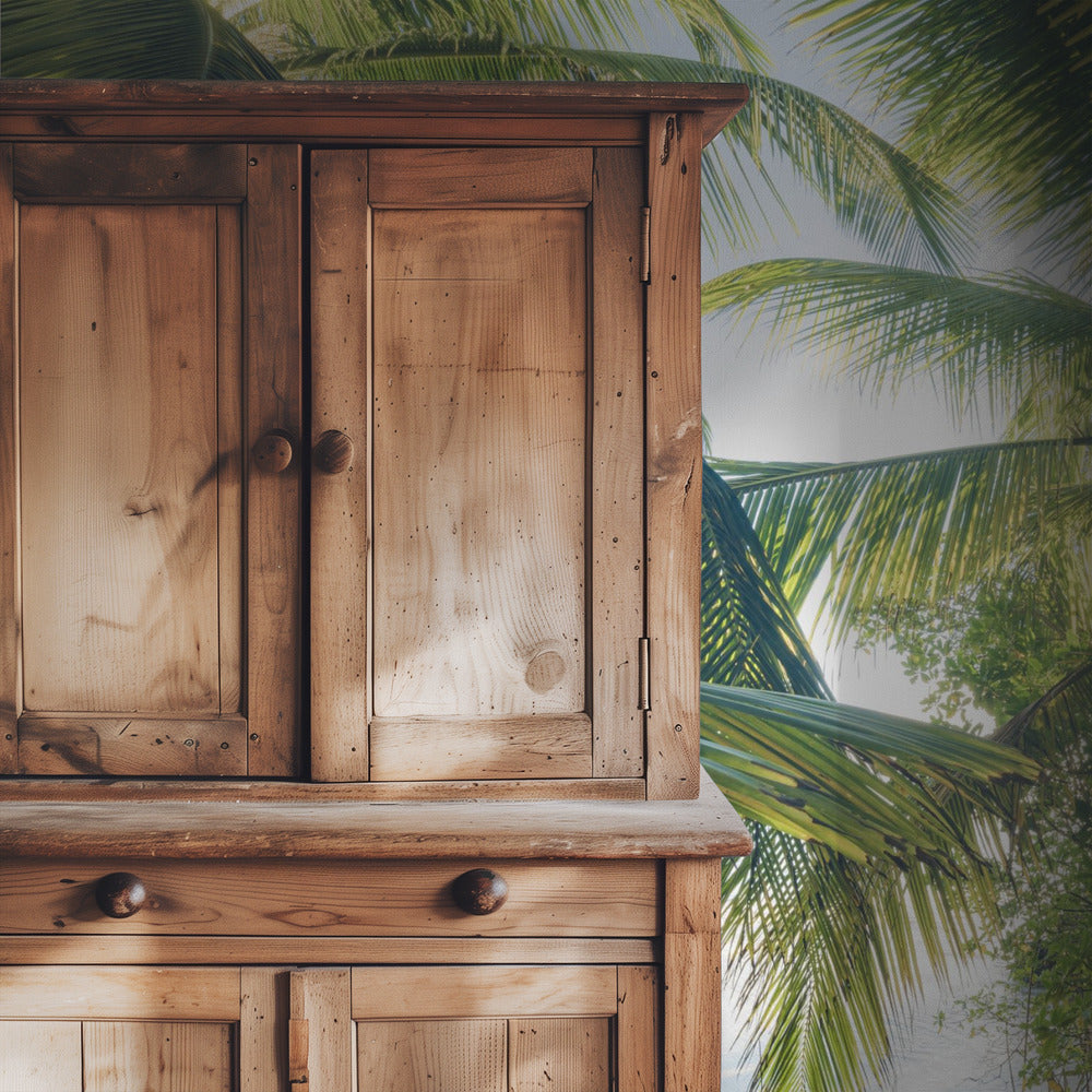 Versteck unter Palmen | Tapete