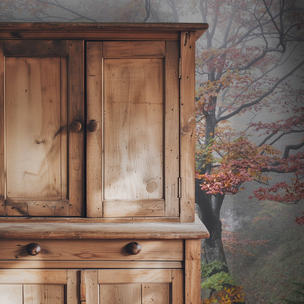 Nebliger Wald | Tapete
