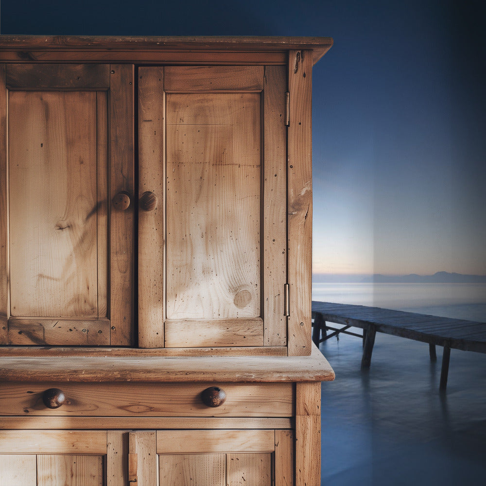 Blauer Steg | Tapete