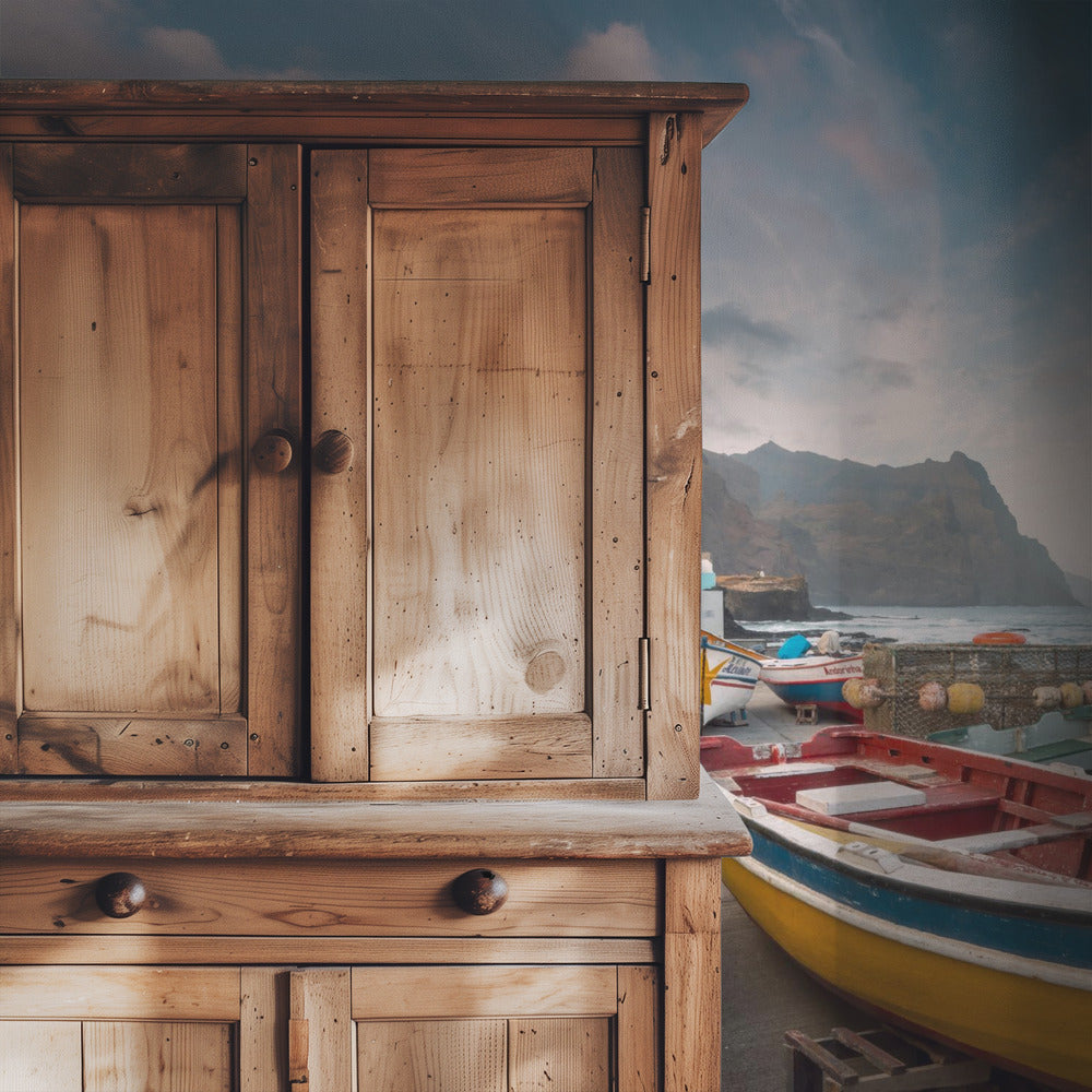 Farbige Boote | Tapete